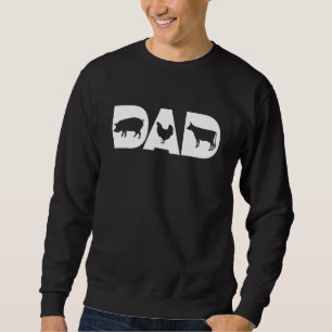 Dad The Meat Smoker Barbecue Grill Cooker Fathers  Sweatshirt