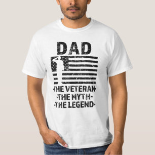 Dad the Veteran the Myth the Legend Military Shirt