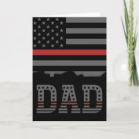 Dad Thin Red Line Firefighter Dad Gifts