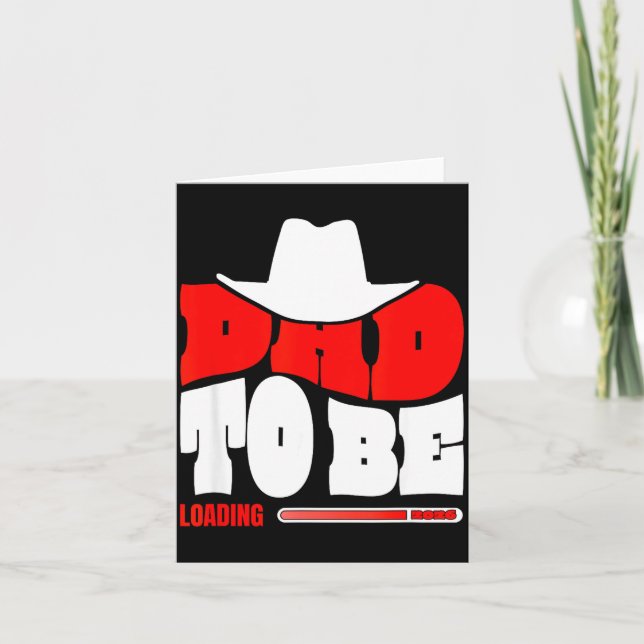 Dad To Be 2026 Dad Loading Funny New Dad  Card (Front)