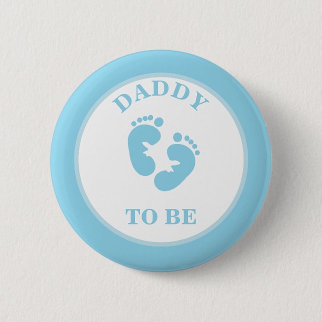 Dad to Be (Boy) Pinback Button (Front)