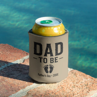 Dad to Be Fathers Day Pregnancy Reveal Can Cooler