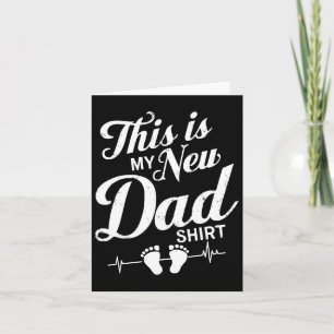 Dad To Be Fathers Day Tee For Soon To Be First Tim Card