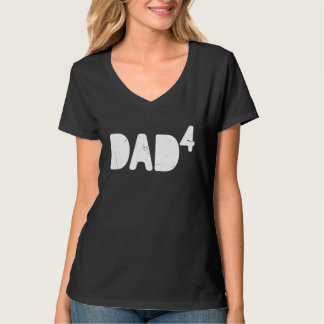 Dad to be of 4 kids Pregnancy announcement Four Ba T-Shirt