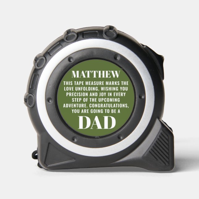 Dad-to-be Pregnancy Reveal to Husband Green Custom 1 (Front)