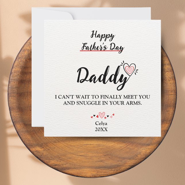 Dad-to-Be with a Bump! Personalised Father's day  Invitation (Dad-to-Be with a Bump! Personalized Father's day)