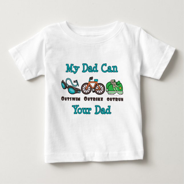 Dad Triathlon Infant T-shirt (Front)