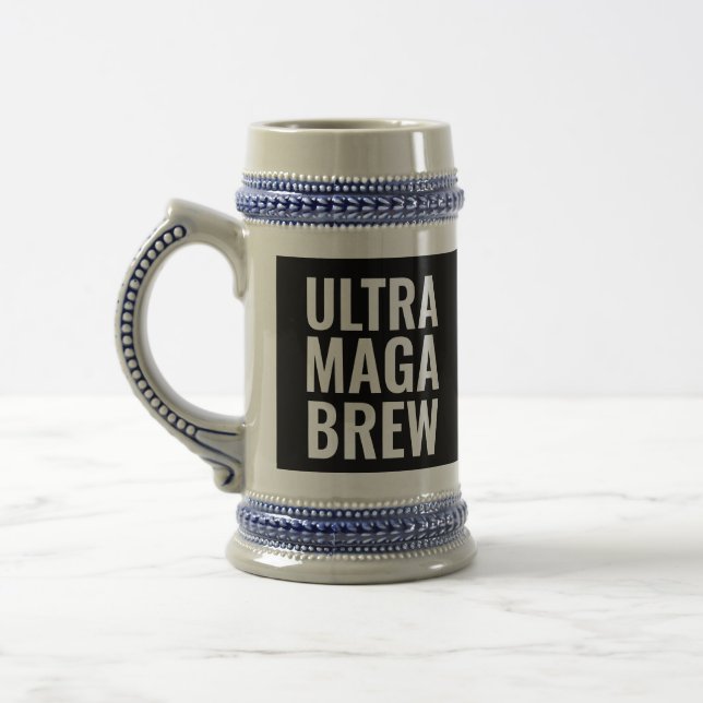 DAD ULTRA MAGA TRUMP BREW BEER STEIN (Left)