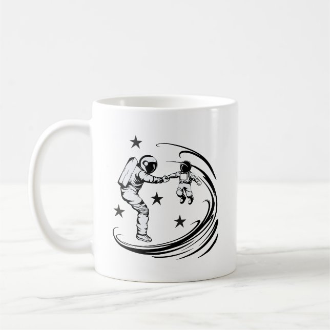 Dad Universe Guide Father's Day Space Coffee Mug (Left)