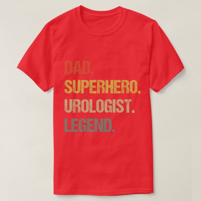 Dad urologist legendretro T-Shirt (Design Front)