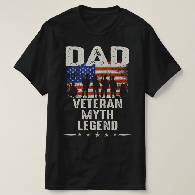 dad veteran myth legend T-Shirt (Design Front)