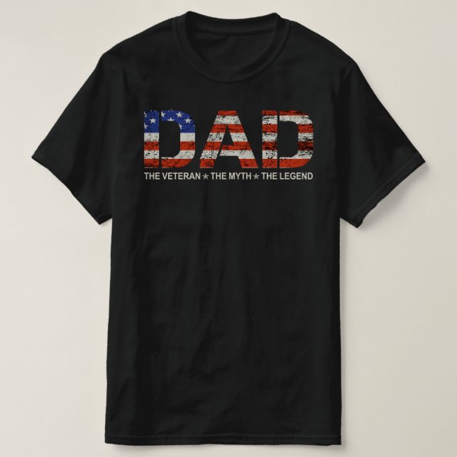 dad veteran myth legend T-Shirt (Design Front)