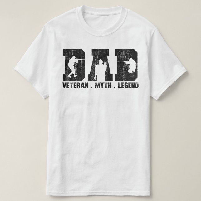 dad veteran myth legend T-Shirt (Design Front)