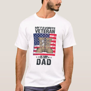 Dad Veteran Proud Kids Veterans Day Father Is My D T-Shirt
