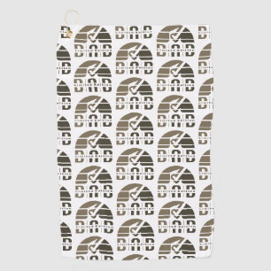 Dad Vintage & Retro: Fatherhood as Visual Emotion Golf Towel