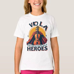 dad Viola Player Because Violinists Need Heroes T-Shirt