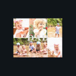 Dad We Love You Six Photo Collage Canvas Print<br><div class="desc">Dad We Love You Six Photo Canvas.  Dad can be changed to any endearment.  Customise names and photos.</div>