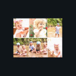 Dad We Love You Six Photo Collage II Canvas Print<br><div class="desc">Dad We Love You Six Photo Canvas.  Dad can be changed to any endearment.</div>