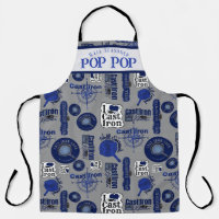 Dad Well Seasoned Cast Iron All-Over Print Apron