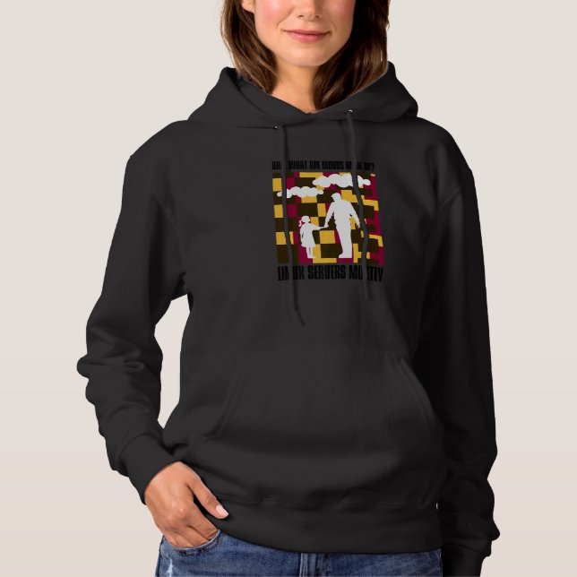 Dad  What Are Clouds Made Of  Linux Servers Mostly Hoodie (Front)