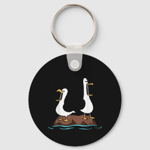 Dad Wheres Mum Funny Dad Seagull Fathers Day Humou Key Ring