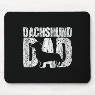 Dad Wiener Father Fathers Day Vintage Gift  Mouse Pad
