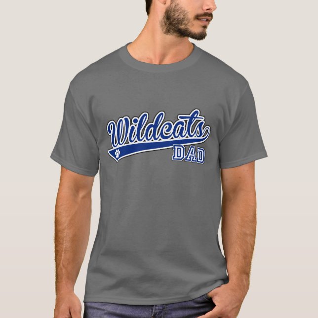 DAD Wildcats Swoop Dark Grey SS Tee (Front)