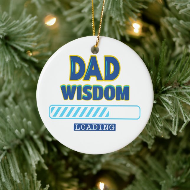Dad Wisdom Loading Ceramic Tree Decoration (Tree)