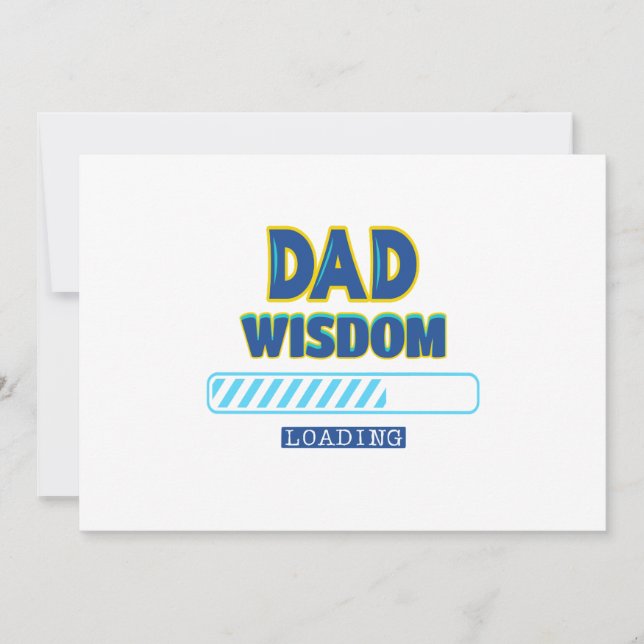 Dad Wisdom Loading Holiday Card (Front)