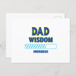 Dad Wisdom Loading Postcard