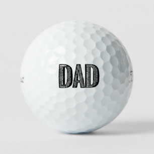 DAD Word Cloud Golf Ball - Father's Day Hero Gift