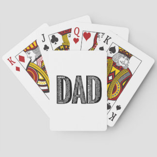 DAD Word Cloud Playing Cards - Father's Day Gift