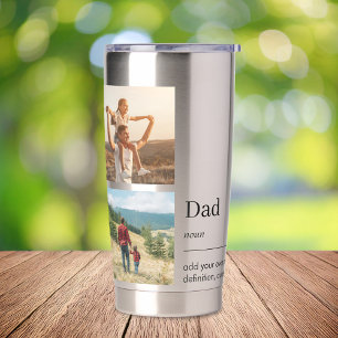 Dad Word Definition 4 Photo Insulated Tumbler