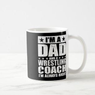 Dad Wrestling Coach Coaches Fathers Day Shirts Gif Coffee Mug
