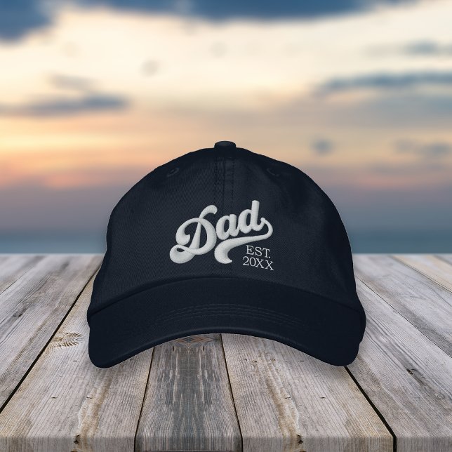 Dad Year Established Embroidered Hat (Creator Uploaded)