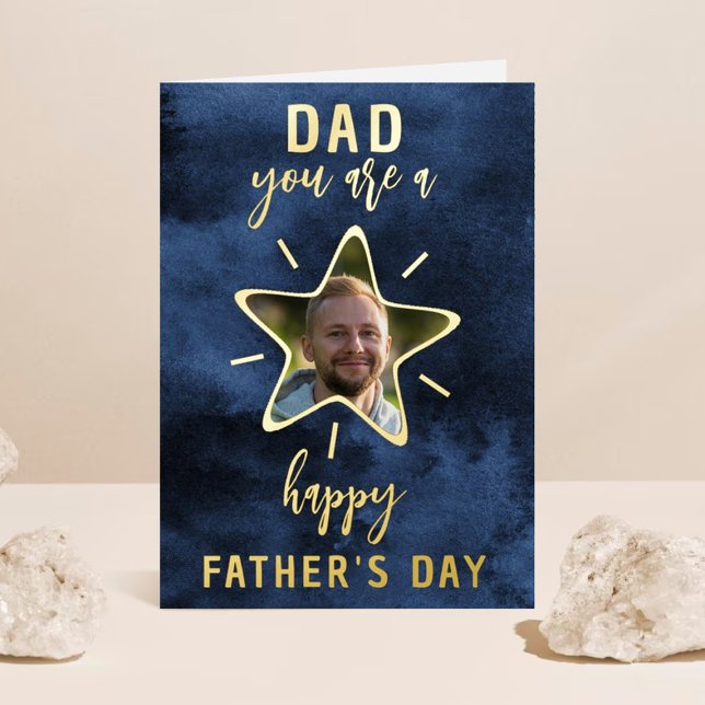 Dad You Are A Star Happy Father's Day Foil Greeting Card (Creator Uploaded)
