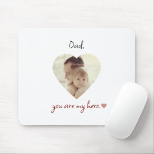 Dad You Are My Hero Personalised Mousepad for Dad