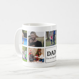 Dad You Are My World Custom Photo Collage Coffee Mug