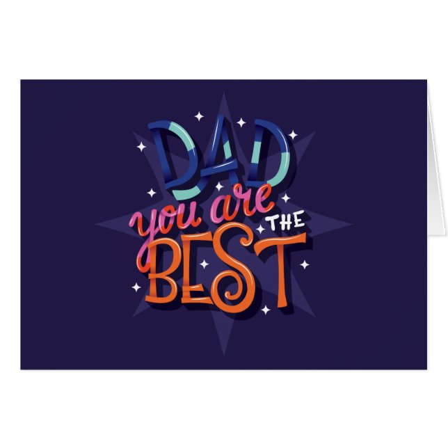 Dad you are the best typography (Front Horizontal)