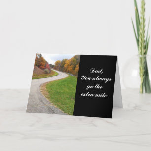 DAD YOU GO THE EXTRA MILE card