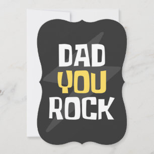Dad You Rock - Father's Day / Birthday Gift Invitation