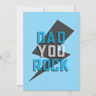 Dad You Rock Father's Day Card