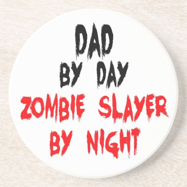 Dad Zombie Slayer Coaster (Front)