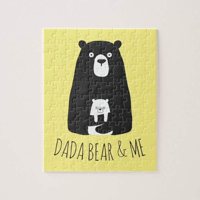 DADA BEAR & ME | Dad Kids Daughter Son Dada Bear Jigsaw Puzzle (Vertical)