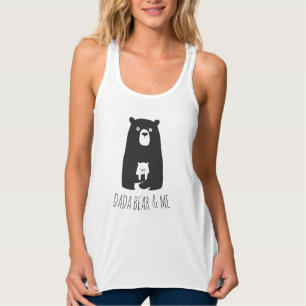 DADA BEAR & ME Dad Kids Daughter Son Dada Bear Singlet