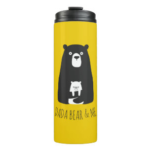 DADA BEAR & ME Dad Kids Daughter Son Dada Bear Thermal Tumbler