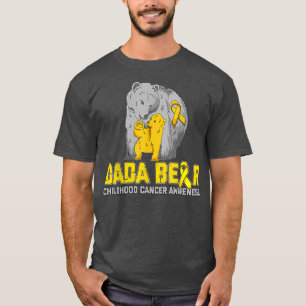 Dada Bear Support Childhood Cancer Awareness T-Shirt
