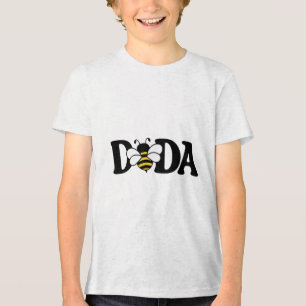 Dada Bee Cute Beekeeping 1st Birthday Matching Fam Tri-Blend Shirt