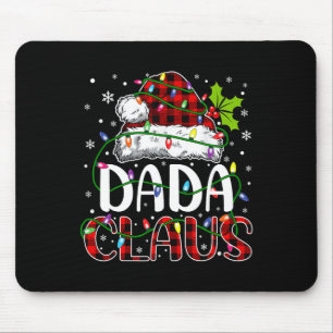 Dada Claus Christmas Lights Matching Family Xmas P Mouse Pad