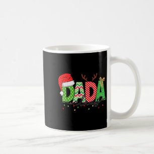 Dada Claus Christmas Lights Pajama Family Matching Coffee Mug